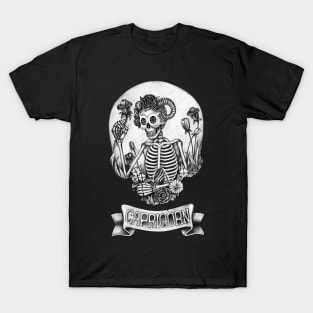 Zodiac capricorn skull. T-Shirt